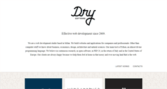 Desktop Screenshot of drysoftware.com